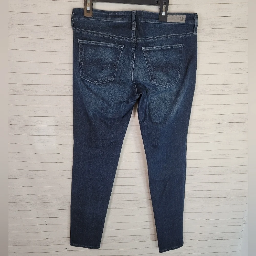 AG ADRIANO GOLDSCHMIED THE LEGGING ANKLE DARK WASH, SZ 28
